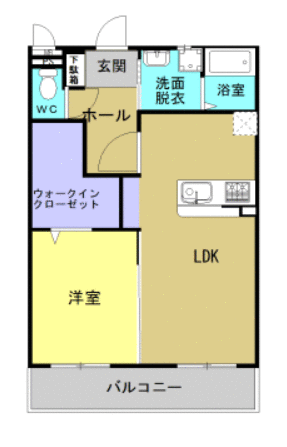 エステート八景水谷の間取り