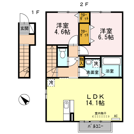 メゾン ヤマキの間取り