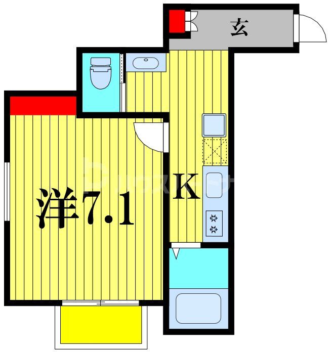 (仮称）キャメル新八柱2Cの間取り