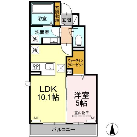 アテリア弐番館の間取り