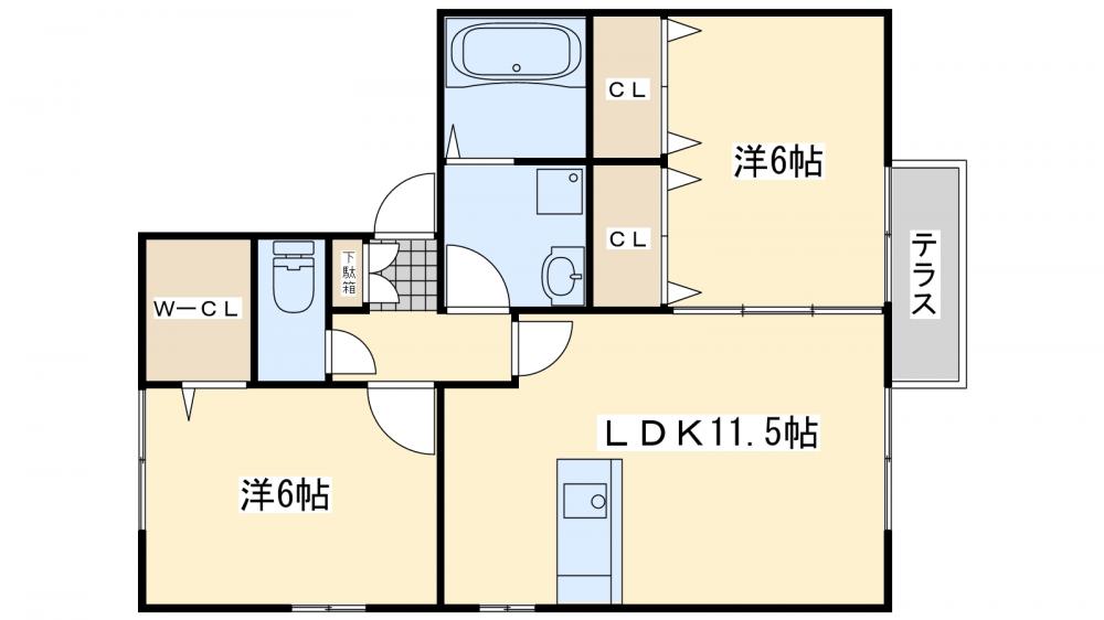 ボヌール樹の間取り