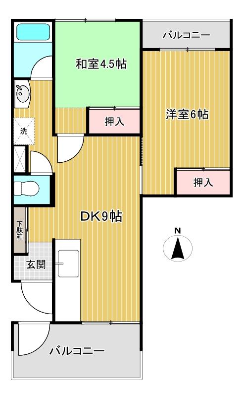 ネオハイツ玉堤の間取り