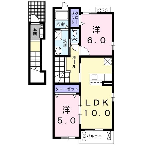 メゾンドラフレＡの間取り