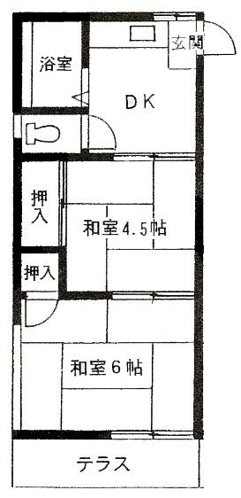 江戸川区瑞江のアパートの間取り