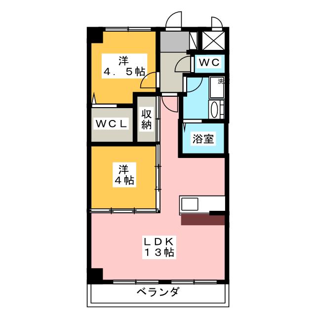 コンフォート岩倉の間取り