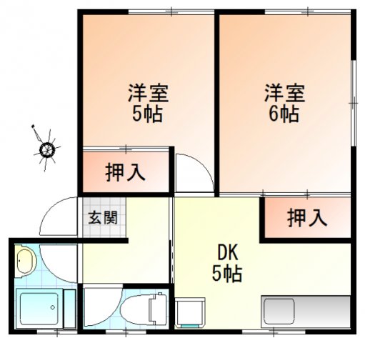 コーポ清江の間取り