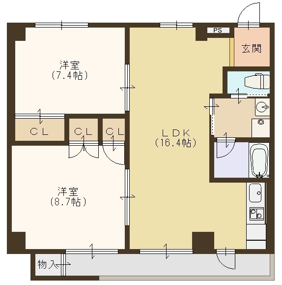 平田ビルの間取り