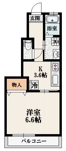 メゾンカルムの間取り