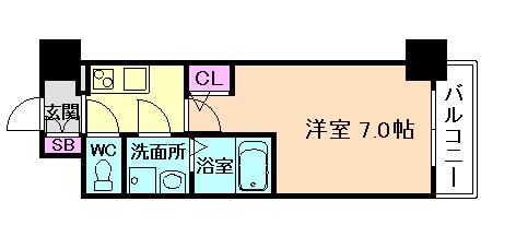 エスリード大阪クレストコートの間取り