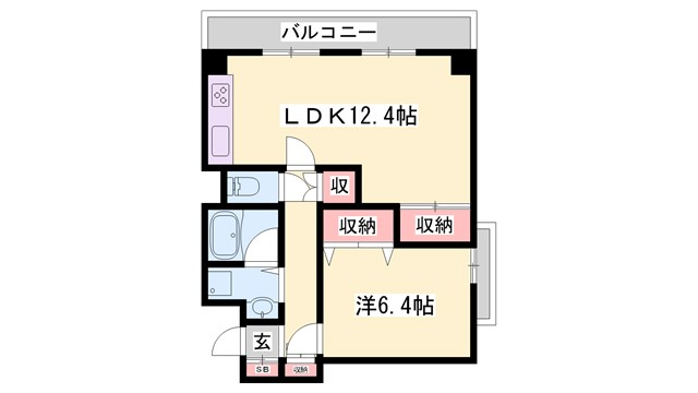 サンハイツ白鷺の間取り