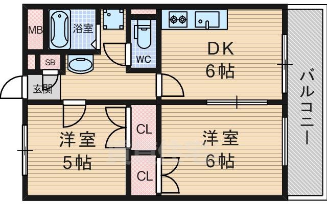 クレスト桃山台の間取り