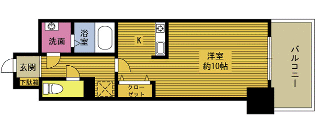 セントラルコート大分駅前の間取り