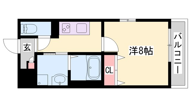 クローバー英賀保駅前の間取り