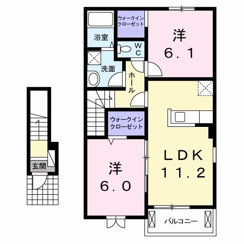 リトルコッティの間取り