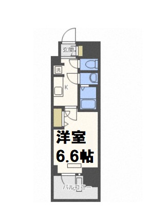 プレサンス四天王寺前夕陽ヶ丘アクティの間取り