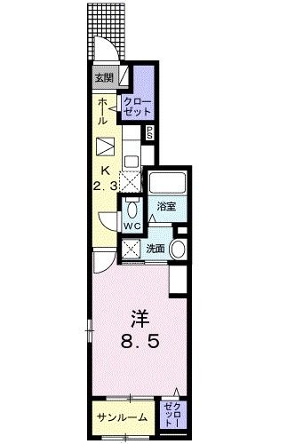 リクワイヤドIIの間取り