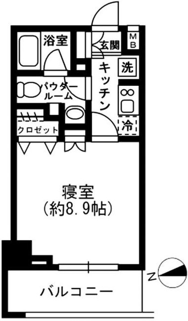 レジディア四谷三丁目の間取り