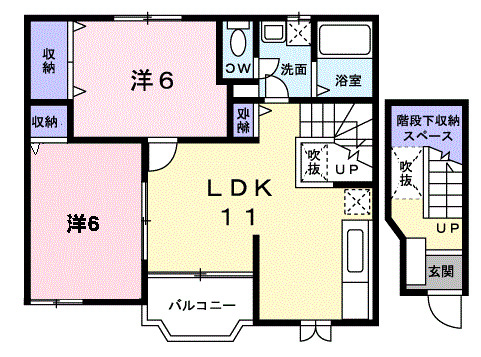 ミルクベッチ　Ｂの間取り