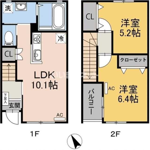 ノブリスB棟の間取り