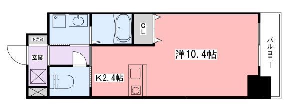 インタービレッジ高岡駅前の間取り