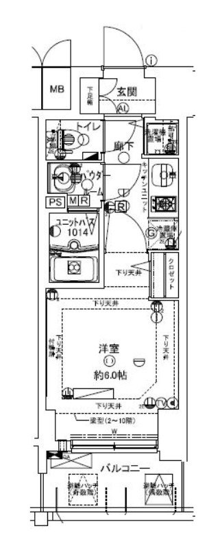 プレサンス天満橋チエロの間取り