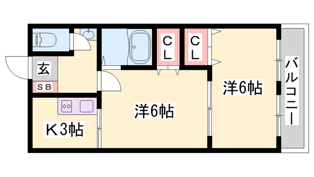 ワンリバーマンションの間取り