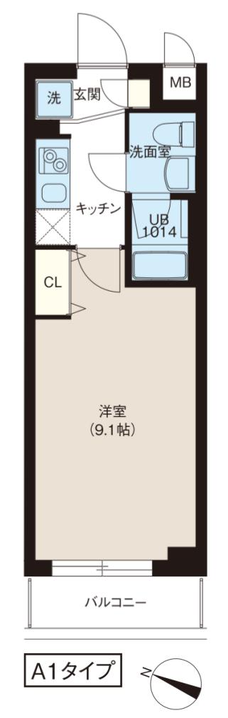 板橋区坂下のマンションの間取り