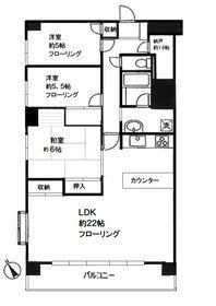 【船橋市山野町のマンションの間取り】