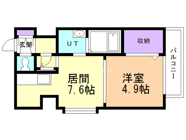 パサージュ南平岸の間取り