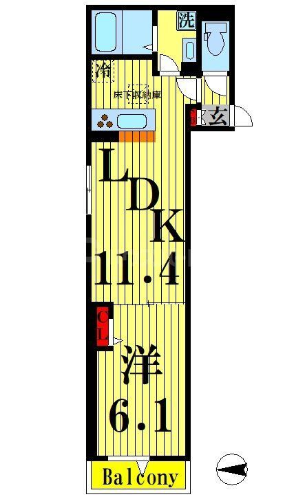 グラナーデ六町IIの間取り