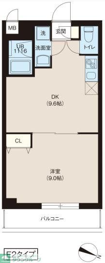 板橋区坂下のマンションの間取り