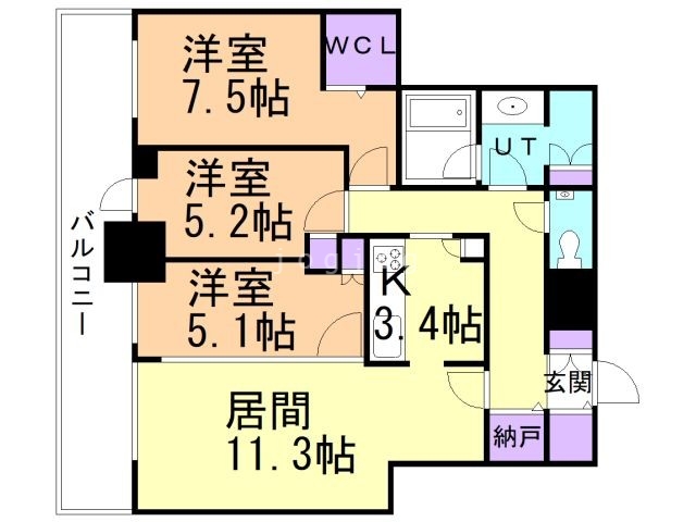 ONE札幌ステーションタワーの間取り