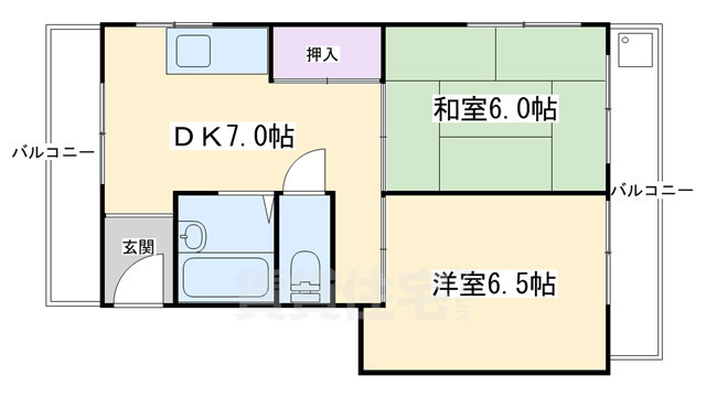 坂田マンション北の間取り