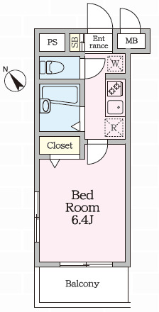 エスティメゾン南行徳の間取り