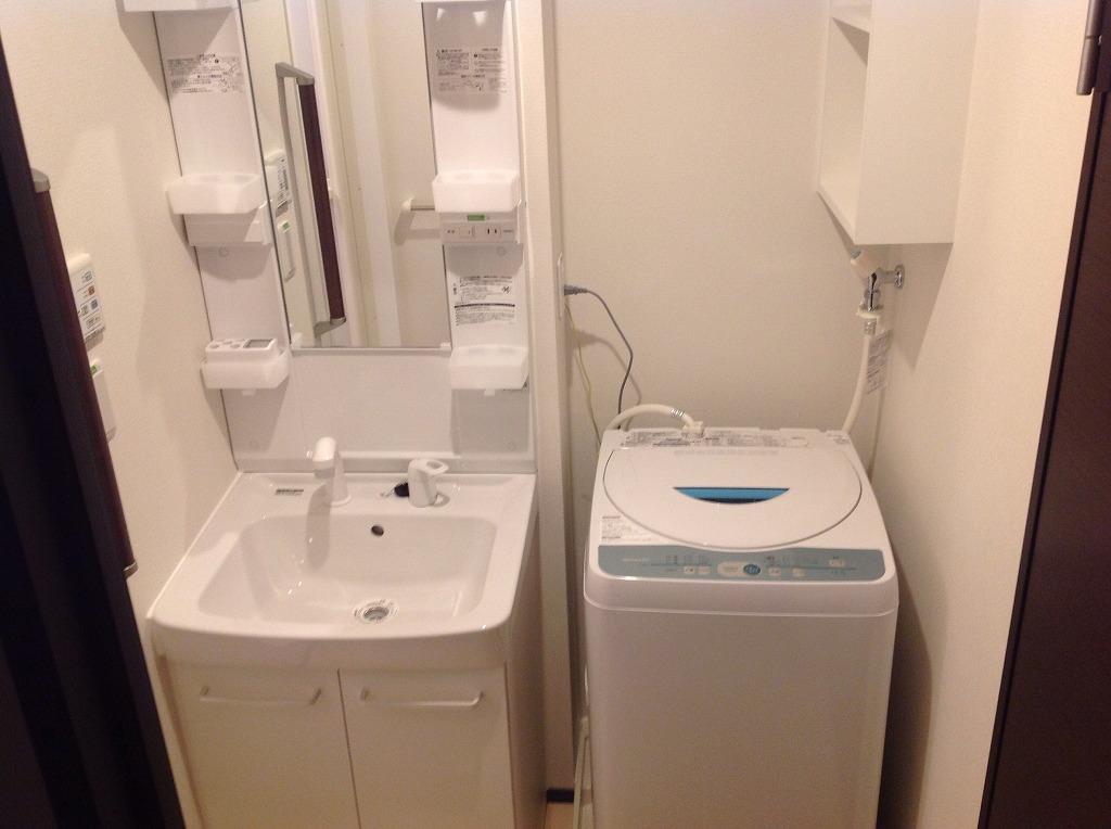 洗面設備　洗面所シャワーヘッド付