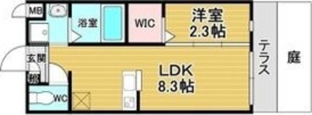 ＪＲ東海道本線 千里丘駅 徒歩7分 3階建 築1年の間取り写真