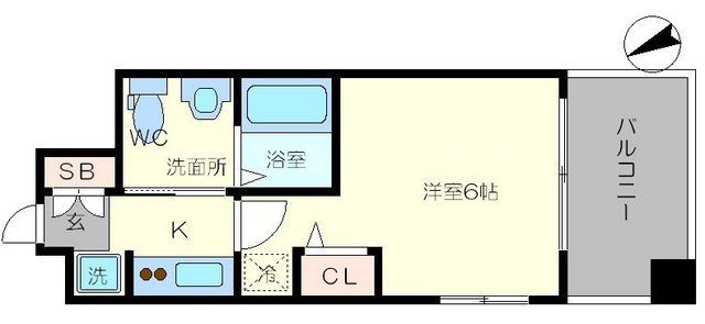 クリスタルグランツ大阪センターstの間取り写真