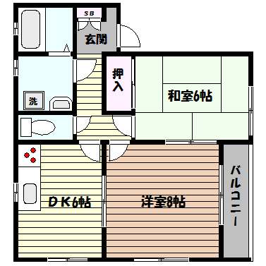 シャルマン御影の間取り写真