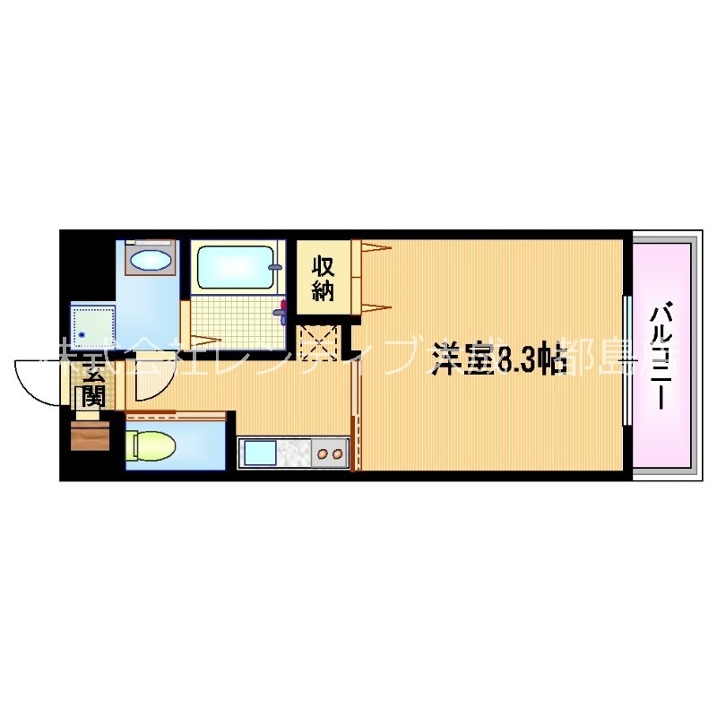ＪＲ東西線 大阪城北詰駅 徒歩3分 10階建 築13年の間取り写真