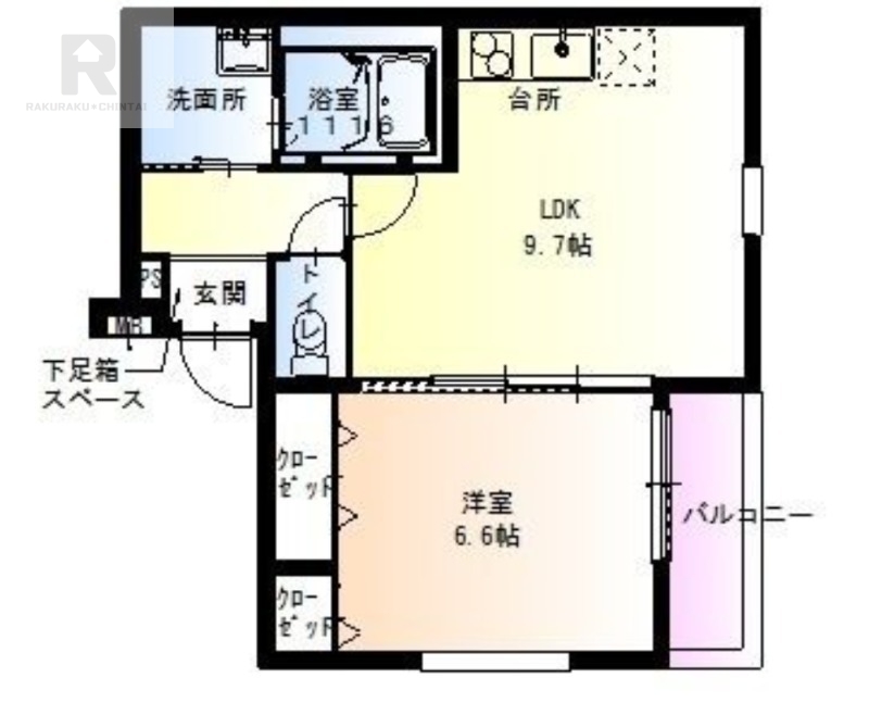 阪神本線 尼崎駅 徒歩15分 3階建 築10年の間取り写真