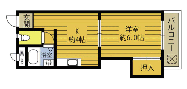 コーポ丸福の間取り