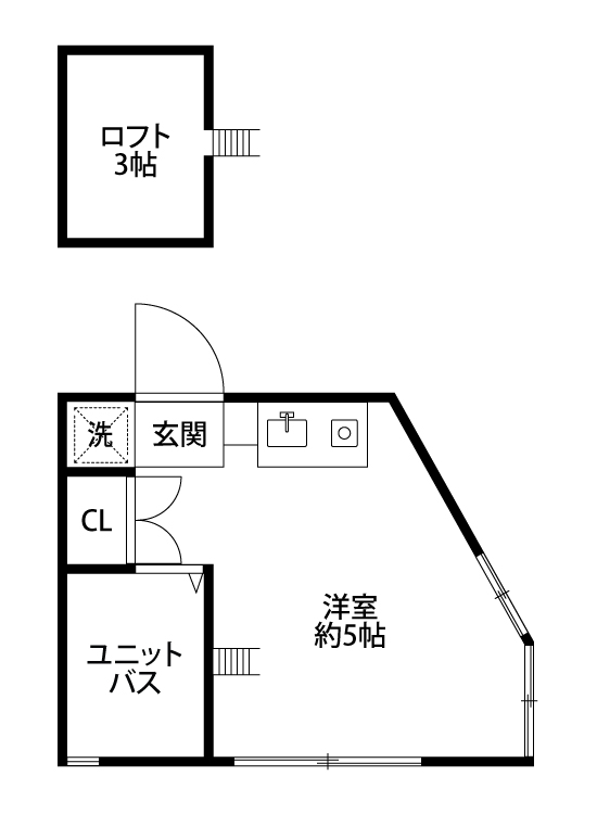 ピュアハウス神奈川大学前３番館の間取り