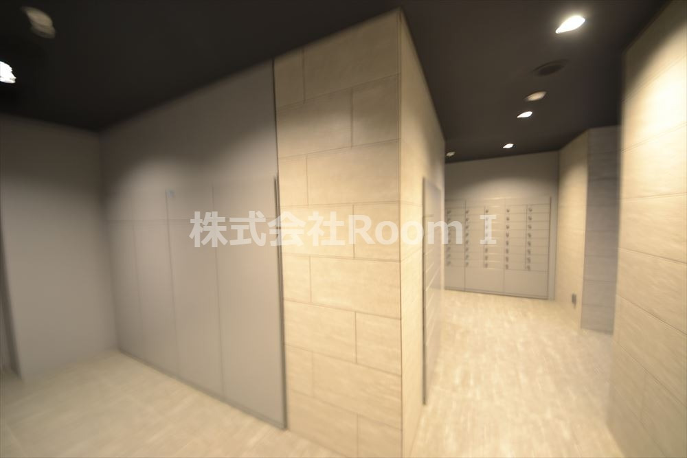 ロビー　宅配ボックスです