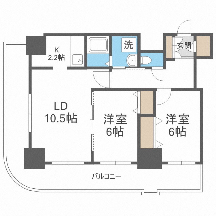 ティアラタワー中島倶楽部（II）の間取り