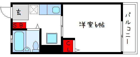 大阪府堺市中区深阪４（アパート）の賃貸物件の間取り