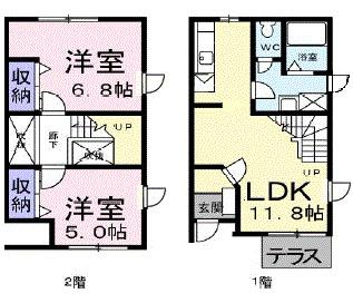 ベルメゾン花町の間取り