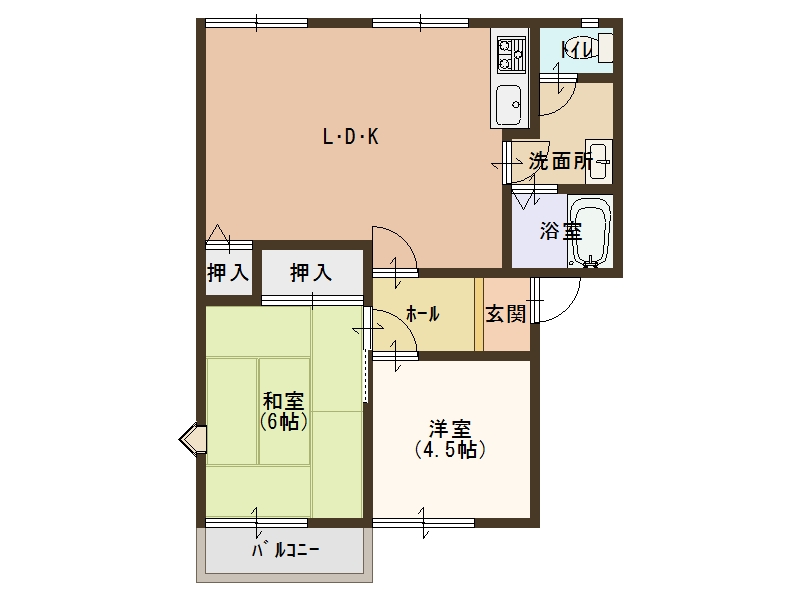 ヴィオーラ大内野の間取り