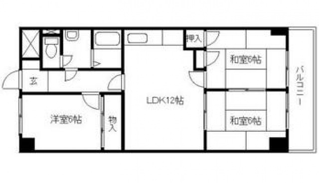 龍本マンションの間取り