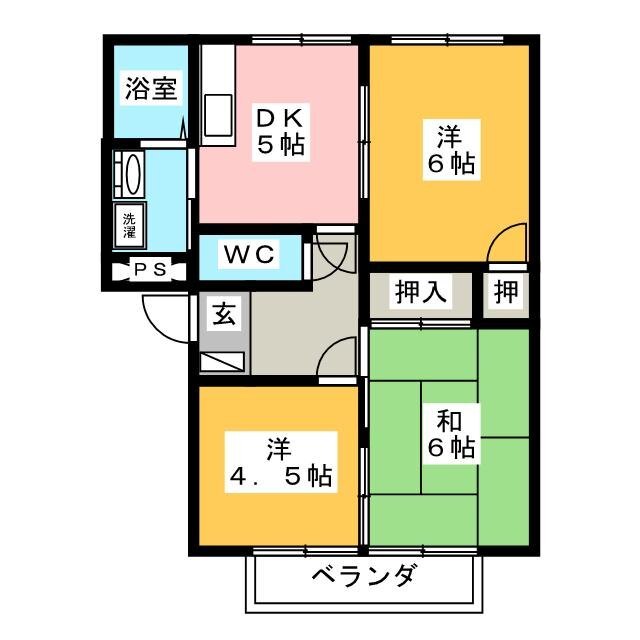 グリーンビレッジ可児　Ａの間取り