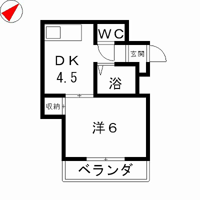 大津市一里山のマンションの間取り